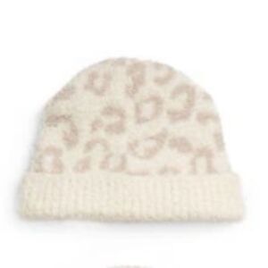 Bearfoot Dreams Knit Hat Cream CozyChic Winter Beanie Hat Soft Warm Skully $98